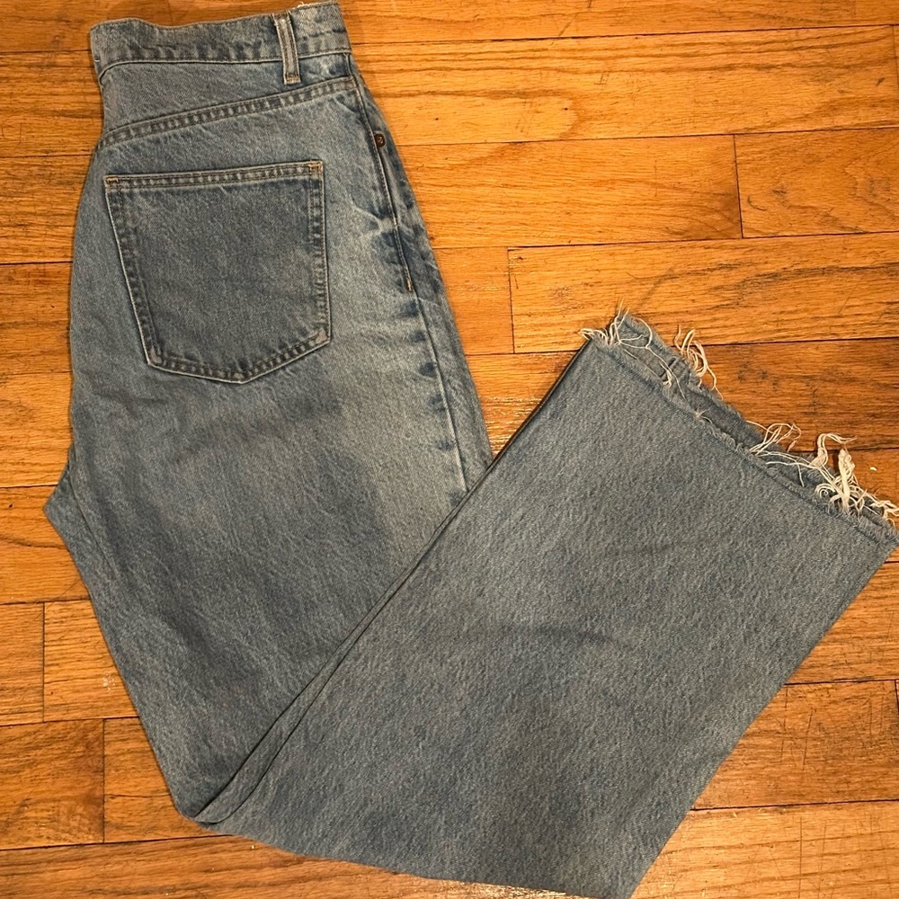 Zara Women's Straight Leg Jeans - Blue